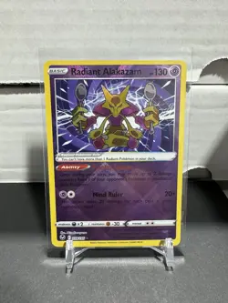 Radiant Alakazam 059/195 Silver Tempest Radiant Rare Holo-NM Pack Fresh Pokemon - Image 1