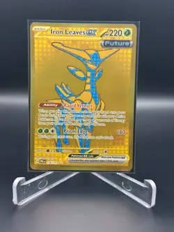 2025 Pokemon SV Prismatic Evolutions 176/131 Iron Leaves ex Hyper Rare - Image 1