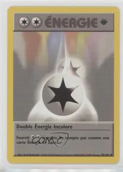 Double Colorless Energy French 1st Ed. Pokemon Base Set #96 1999 - Image 1
