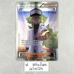 N Trainer Supporter 105a/124 Fates Collide Alternate Art Pokemon TCG NM - Image 1