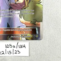 N Trainer Supporter 105a/124 Fates Collide Alternate Art Pokemon TCG NM - Image 2