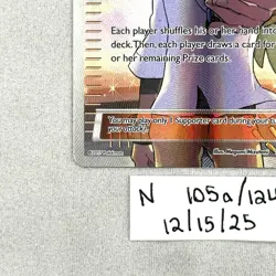 N Trainer Supporter 105a/124 Fates Collide Alternate Art Pokemon TCG NM - Image 3