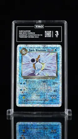 Pokemon TCG Dark Blastoise 4/110 Legendary Collection Reverse Holo TAG 3 - Image 1