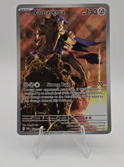 Zamazenta 201/182 Sv10: Destined Rivals Holo Full Art Pokemon TCG NM Near Mint - Image 1