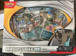 Pokemon TCG: Mabosstiff ex Box 4x Booster Packs & More NEW Factory Sealed - Image 1
