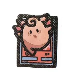 Pokemon Derpy Fan Art Mini Card Sticker 1.25" Clefairy - Image 1