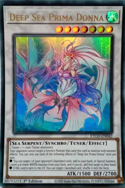 ETCO-EN042 DEEP SEA PRIMA DONNA ULTRA RARE 1ST EDITION YuGiOh CARD - Image 1