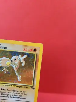 Pokemon Karte/card - Hitmonlee Kicklee 7/62 - Fossil Holo - VG-Excellent - Image 3