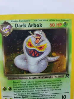 Dark Arbok Team Rocket Holo Pokemon Card Base WOTC NM - Image 4