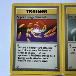 Lot of 4 Vintage Pokemon TCG Base Set Unlimited Trainer Cards - Image 2