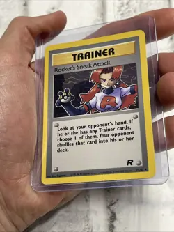 Pokemon TCG WOTC Team Rocket Rocket’s Sneak Attack 72/82 Non Holo Rare NM Card - Image 2