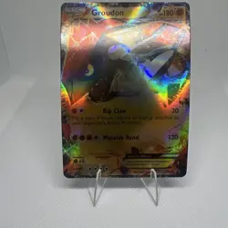 Pokemon TCG Groudon-EX XY XY42 Holo Promo Card Near Mint Condition - Image 1
