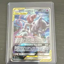 Pokemon Mewtwo & Mew GX SM191 TAG TEAM Promo Holo Card 270HP English - Image 1