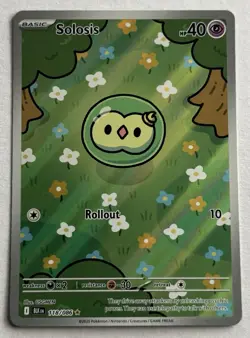 Solosis Illustration Rare 118/086 2025 Pokemon Black Bolt English TCG Card - Image 1