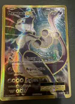 Mewtwo EX (103/108) - Evolutions, Full Art Ultra Rare Textured Pokemon Card - Image 1