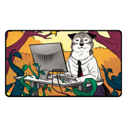 Ultra Pro - Playmat Black Stitched - MTG Not A Wolf - Image 1