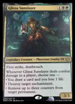 1x Glissa Sunslayer - Foil NM-Mint, English Phyrexia: All Will Be One MTG Magic - Image 1