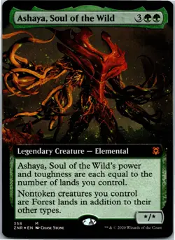 Ashaya, Soul of the Wild (Extended Art) M Zendikar Rising 358 NM - Image 1