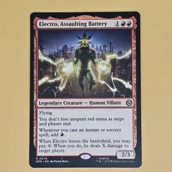 Magic MTG-Electro, Assaulting Battery Marvel's Spiderman SPM R #76 - Image 1