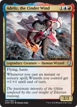 1x Adeliz, the Cinder Wind - Foil - Prerelease Promo NM-Mint, English Prerelease - Image 1