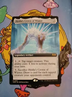 Hylda's Crown of Winter (Extended Art) #367 (NM) Wilds of Eldraine WOE Magic MTG - Image 1