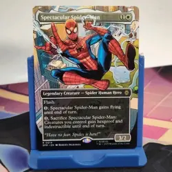 Spectacular Spider-Man (Borderless) MTG Marvels Spiderman #0014 Regular Rare - Image 1