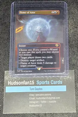 Flame of Anor MTG Borderless The Lord of the Rings Magic The Gathering 0406 - Image 1