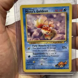 Pokemon Gym Heroes 85/132 Misty's Goldeen Nintendo Vintage Vtg Card NM Near Mint - Image 1