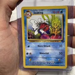 Pokemon TCG Seaking Jungle 46/64 Unlimited Uncommon Card WOTC NM Near Mint Vtg - Image 1