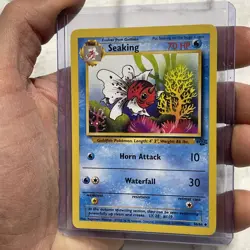 Pokemon TCG Seaking Jungle 46/64 Unlimited Uncommon Card WOTC NM Near Mint Vtg - Image 2