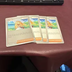 4x Lillie's Determination 119/132 x4 Mega Evolution Pokemon TCG Playset NM - Image 1