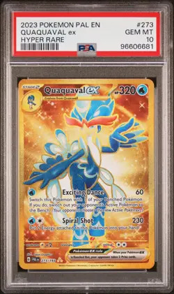 PSA 10 - Pokemon Quaquaval ex #273: Paldea Evolved Holo - Image 1