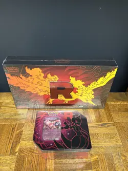 Pokemon Team Rocket's Moltres ex UPC & Team Rocket’s Tin Ex Factory Sealed. - Image 1
