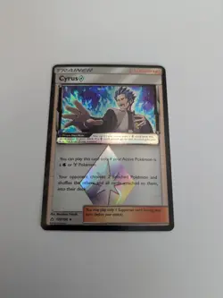 Cyrus Prism Star 120/156 NM - Ultra Prism Sun & Moon Ultra Rare Pokemon TCG - Image 1