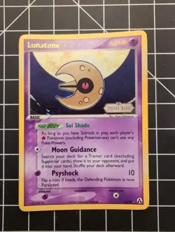 Lunatone 20/92 2006 Pokemon EX Legend Maker Reverse Holo Stamped NM - Image 1