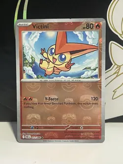 Pokemon TCG Victini (Master Ball Pattern) 012/086 Black Bolt - Image 1