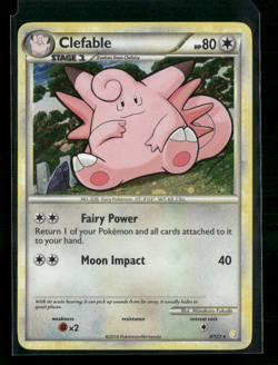 2010 Pokemon Clefable 3/123 Heartgold & Soulsilver Holo LP - Image 1
