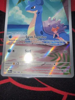 Misty's Lapras 194/182 Sv10: Destined Rivals Holo Art Illustration Rare Pokemon - Image 3