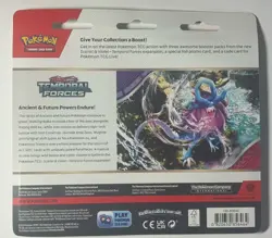 Pokemon TCG - Temporal Forces - 3pk Premium Checklane Blister Pack - Case New! - Image 2