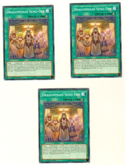 Set Of 3 Dragonmaid Send-Off IGAS-EN064 1st Edition Yugioh Trading Card - Image 1