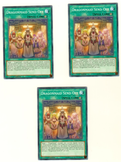 Set Of 3 Dragonmaid Send-Off IGAS-EN064 1st Edition Yugioh Trading Card - Image 3