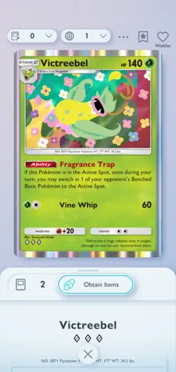 Victrebell 3Diamond Rare Card Pokemon Pocket Tcg Digital Trade NOT PHYSICAL CARD - Image 1