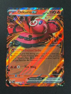 Oricorio ex 018/094 Pokemon Card Mega Phantasmal Flames Holo Rare *2 - Image 1