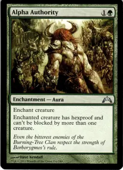 2013 Magic The Gathering Gatecrash Alpha Authority #114 Light Play - Image 1