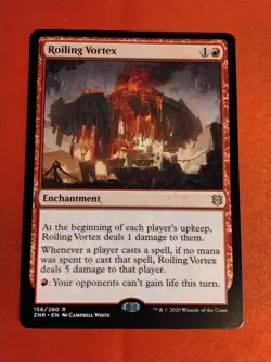 Roiling Vortex - Reg Rare - Zendikar Rising 156/280 MTG - Unplayed Mint+ - Image 1