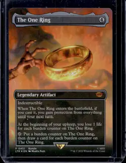 MTG Magic Lord of the Rings #451 The One Ring Mythic Rare Borderless Foil (C) - Image 1