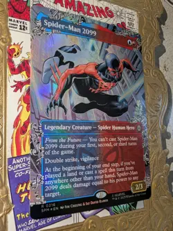 MTG Spider-Man 2099 (0216) (Borderless) Marvel's Spider-Man FOIL NM - Image 2