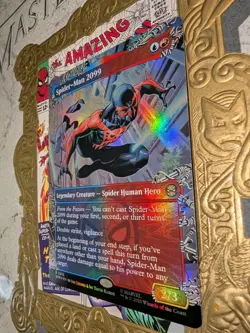 MTG Spider-Man 2099 (0216) (Borderless) Marvel's Spider-Man FOIL NM - Image 3