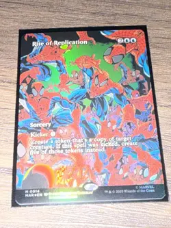 Rite of Replication Foil Mythic Rare MTG Spider-Man Marvel 0014 - Image 1