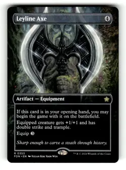 Leyline Axe (Borderless) Foundations 353 Near Mint 3 - Image 1